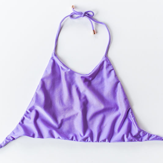 Lavender Open Back Halter Top